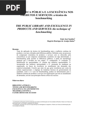 A técnica do benchmarking