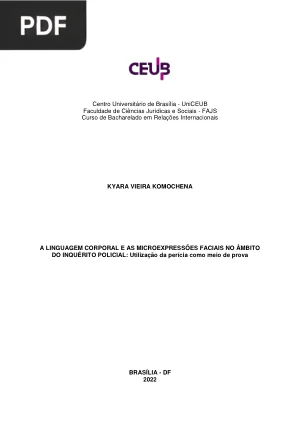 A Linguagem Corporal e as Microexpressões Faciais no Âmbito do Inquérito Policial