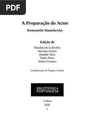 A Preparação do Actor