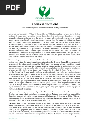 A Tábua de Esmeralda - Uma Nova Tradução