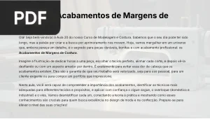 Acabamentos de Margens de Costura