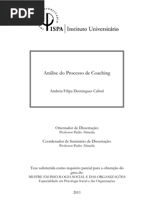 Análise do Processo de Coaching