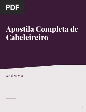 Apostila Completa de Cabeleireiro