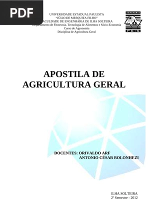 Apostila de Agricultura Geral