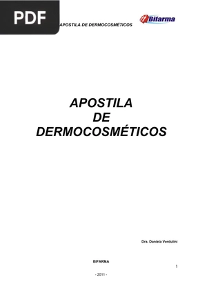 Apostila de Dermocosméticos