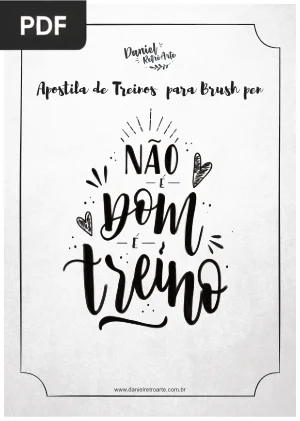 Apostila de Treinos para Brush Pen