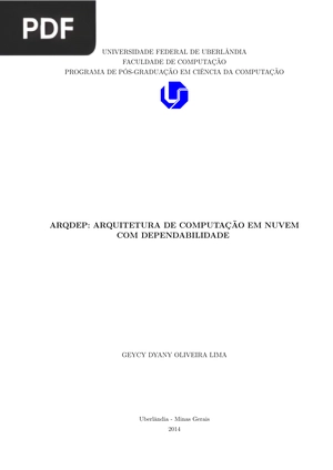 Arq Dep: Arquitetura de Computação em nuvem com dependabilidade