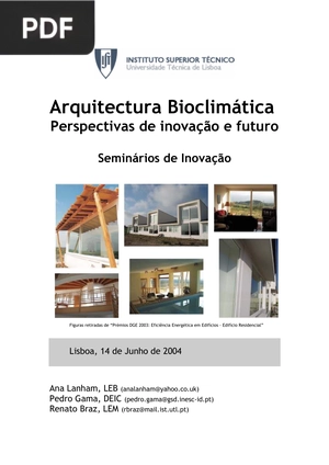 Arquitectura Bioclimática - Perspectivas de inovação e futuro