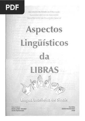 Aspectos Linguisticos da LIBRAS