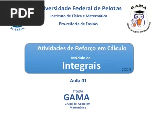 Atividades de Reforço em Cálculo - Módulo de Integrais