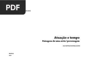 Atuação e Tempo - Paisagens de uma Atriz  - Personagem