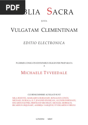 Biblia Sacra Vulgata (Bíblia Vulgata Clementina)