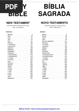 Bíblia Sagrada Novo Testamento Inglês-Português Bilingue