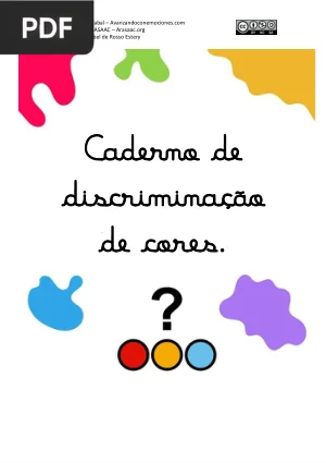 Caderno de Discriminação de Cores
