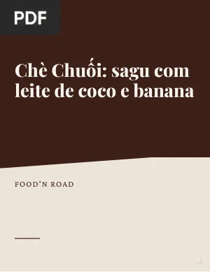 Chè Chuối: sagu com leite de coco e banana