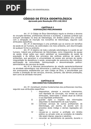 Código de Ética Odontológica