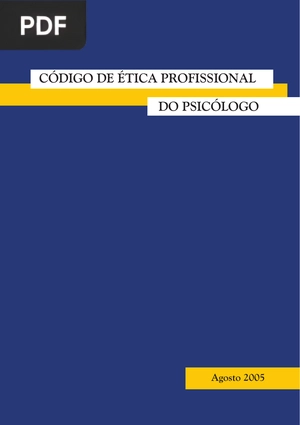 Código de ética profissional do psicólogo