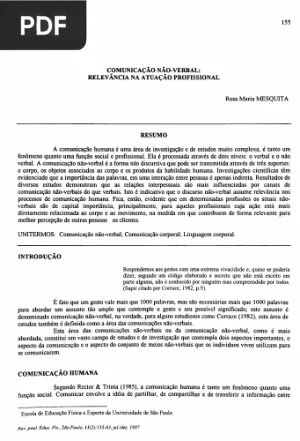Comunicação Não-Verbal: Relevância na Atuação Profissional
