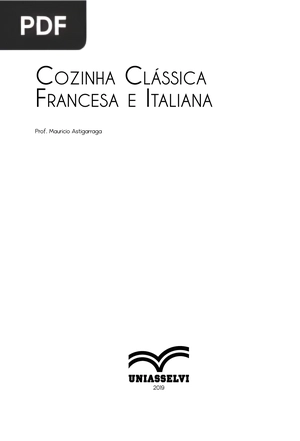 Cozinha Clássica Francesa e Italiana