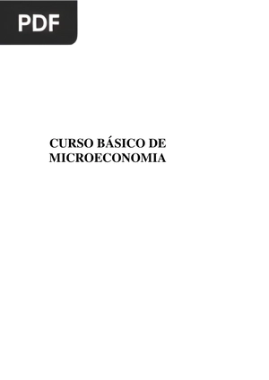 Curso básico de microeconomia
