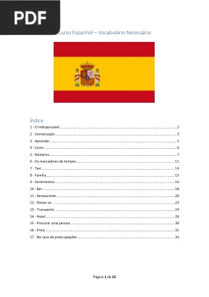 Curso de Espanhol - Vocabulário Essencial