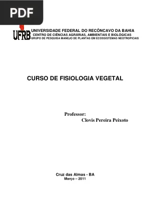 Curso de Fisiologia Vegetal