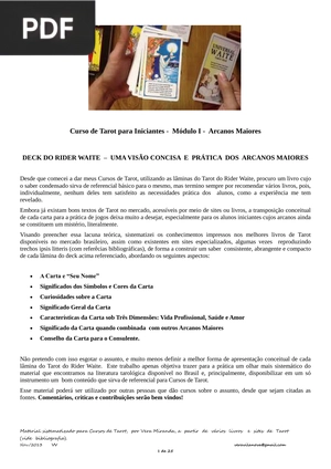 Curso de Tarot para Iniciantes