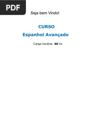 Curso - Espanhol Avançado