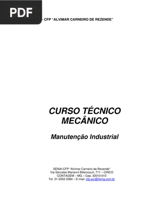 Curso Técnico Mecânico - Manutenção Industrial