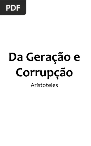 Da Geração e Corrupção