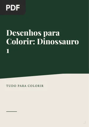 Desenhos para Colorir Dinossauro 1
