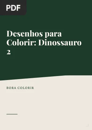 Desenhos para Colorir Dinossauro 2