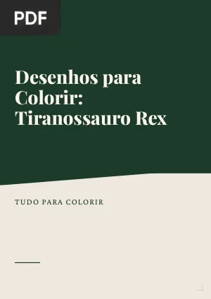 Desenhos Para Colorir - Tiranossauro Rex