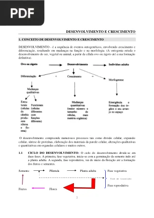 Desenvolvimento e Crescimento