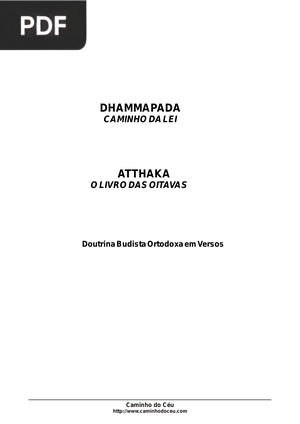 Dhammapada Caminho Da Lei
