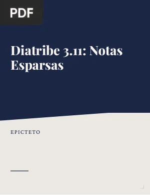 Diatribe de Epicteto 3.11: Notas Esparsas