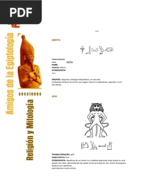 Dicionário de Mitologia Egipcia