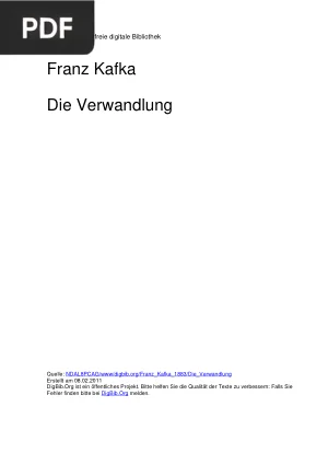 Die Verwandlung (A Metamorfose)