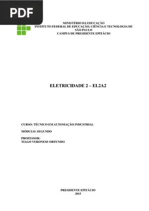 Electricidade 2 – EL2A2