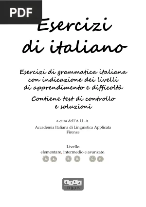 Esercizi di Italiano AILA