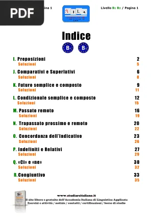 Esercizi di Italiano B1-B2 AILA
