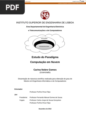 Estudo do Paradigma Computação em Nuvem