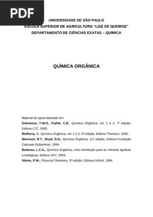 Exercícios De Revisão: Química Orgânica