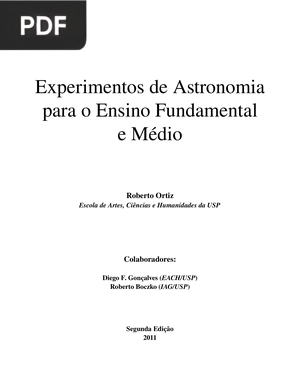 Experimentos de Astronomia para o Ensino Fundamental e Médio