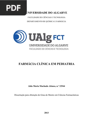 Farmácia Clínica Em Pediatria