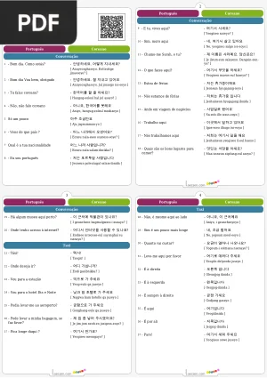Frases Essenciais em Coreano - Conversação e Transporte