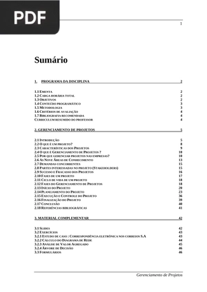 Gerenciamento de Projetos