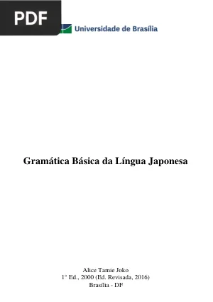 Gramática Básica da Língua Japonesa