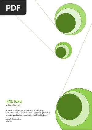 Gramática Básica do Coreano - Apostila 2