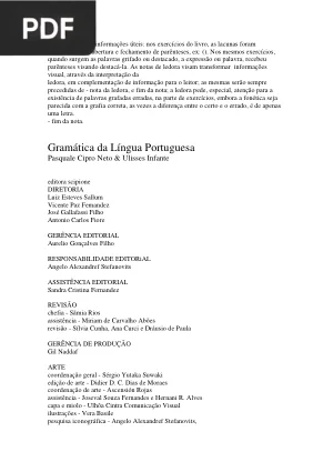 Gramática da Língua Portuguesa